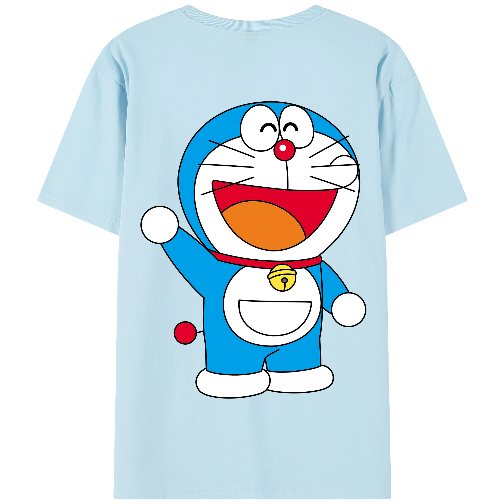 （画像用） ドラえもん Doraemon 綿100％半袖Tシャツ（背面プリント）